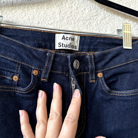 Acne Studios Skin 5 Raw Rinse Jeans - Picture 5 of 11